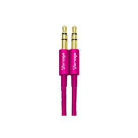 Cable de audio Vorago Color Rosa Metalico 1Mt