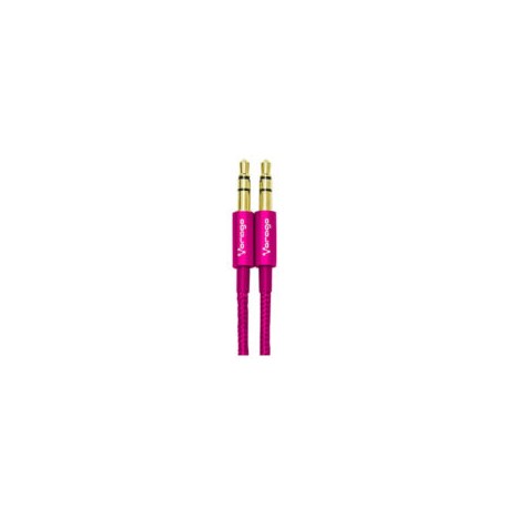 Cable de audio Vorago Color Rosa Metalico 1Mt