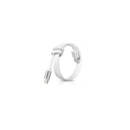 Cable Lightning Adata color Blanco.