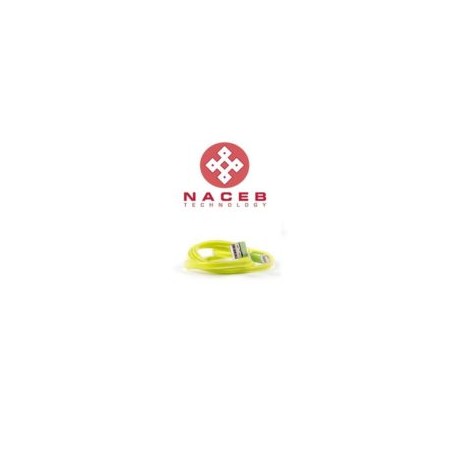 Cable Lightning para iphone Naceb NA-591VE color Verde