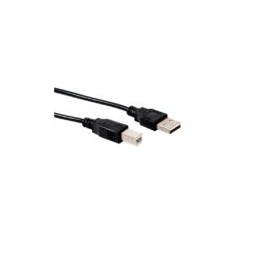 Cable USB A-B 1.8M Negro IC-342650