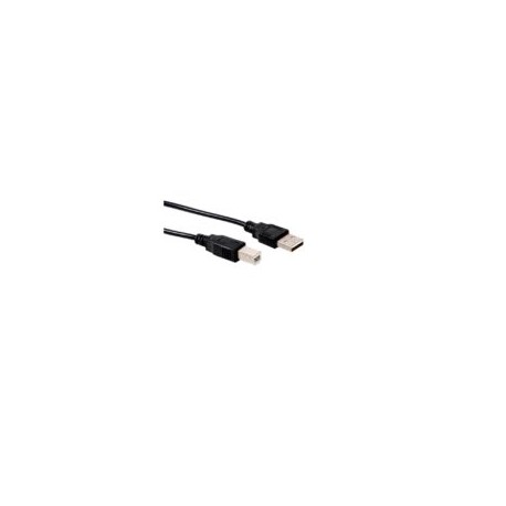 Cable USB A-B 1.8M Negro IC-342650