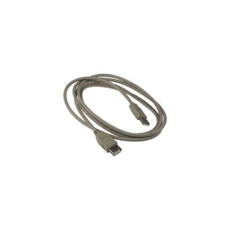 Cable USB Extensión 1.8mts IC-165211 Gris