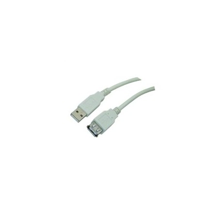 Cable USB Extensión Manhattan IC-317238 3.0Mts, color Gris