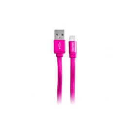 Cable Vorago CAB-119 Rosa USB-APPLE, Lightning, 1 Metro