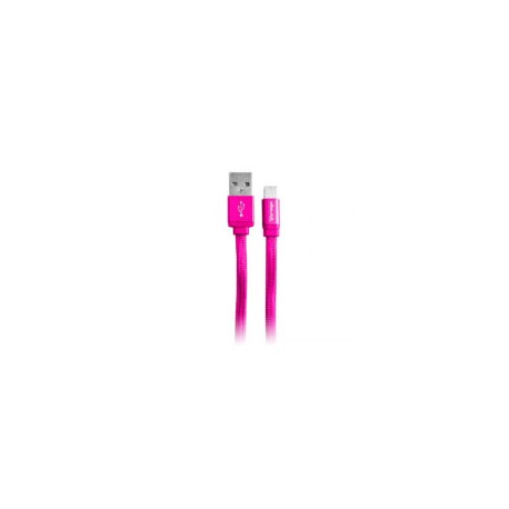 Cable Vorago CAB-119 Rosa USB-APPLE, Lightning, 1 Metro