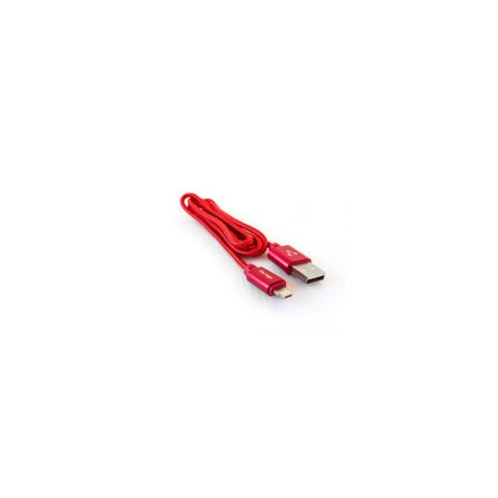 Cable Vorago CAB-209 Dual Micro USB/Lightning Color Rojo