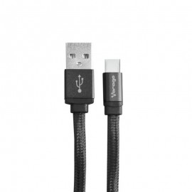 Cable Vorago Tipo «C» Color Negro 1 Mtro. CAB-123