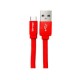 Cable Vorago tipo C 1 mt CAB-123 Color Rojo