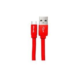 Cable Vorago tipo C 1 mt CAB-123 Color Rojo