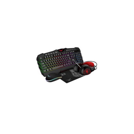 Kit Gamer Naceb Teclado, Mouse, Diadema y Mouse Pad, NA-0934