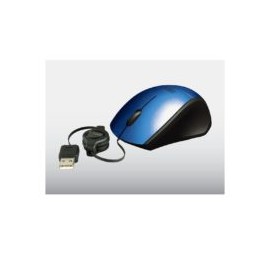 Mini Mouse USB Retractil, Perfect Choice, PC-043966, Azul.