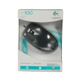 Mouse Alámbrico Logitech M100 1000 DPI USB Negro