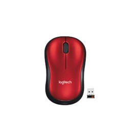 Mouse Inalambrico Logitech M185 Rojo