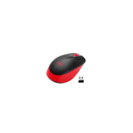 Mouse Inalámbrico Logitech M190 color Rojo/Gris