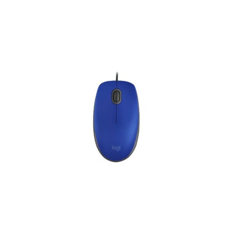 Mouse Logitech Alambrico, Modelo M110, USB, Azul, LOG-910-005491.