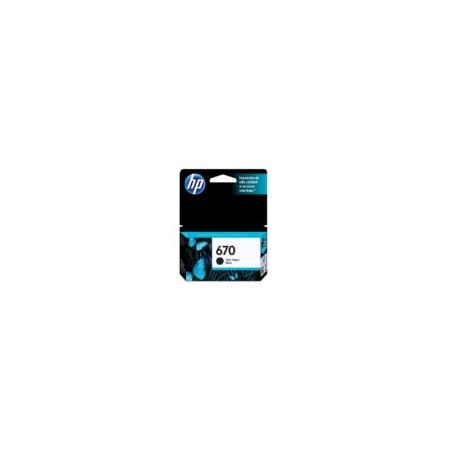 Cartucho de Tinta HP 670 Negro CZ113A