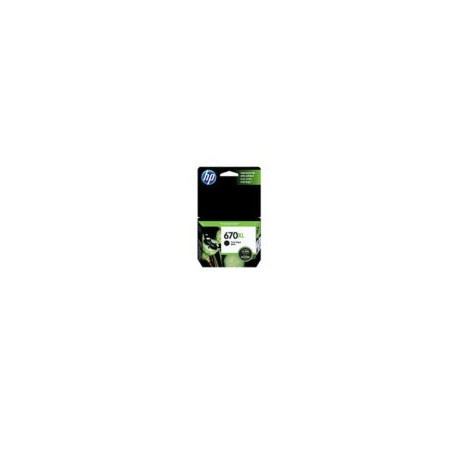 Cartucho de Tinta HP 670 Negro CZ117AL